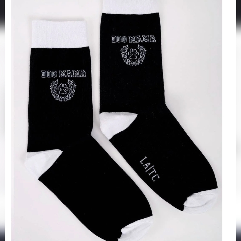 LOS ANGELES TRADING CO. | Dog Mama Socks, Black & White